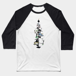 Chemistree Christmas Tree in Lab Glassware Baseball T-Shirt